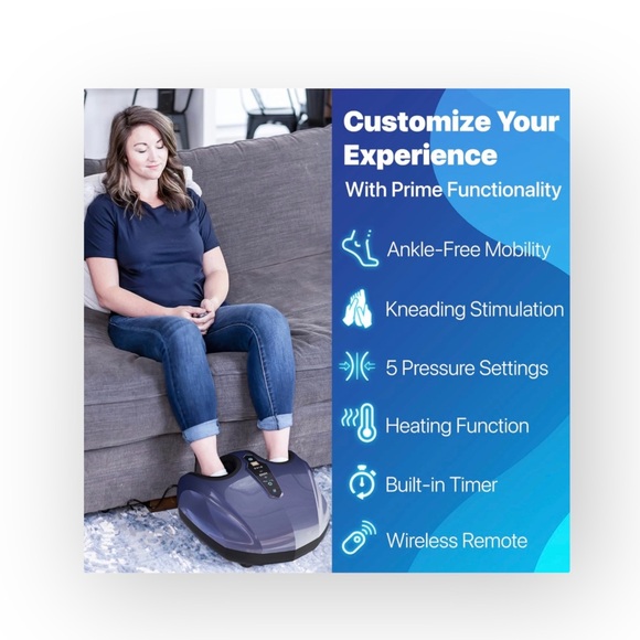 Miko ㋛ Foot Massage Machine ㋛ Remote Heat Knead Compression Shiatsu ㋛ Neuropathy - Picture 12 of 17